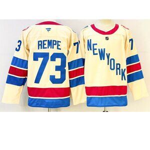 Adult Mens Matt Rempe Beige Stitched Jersey